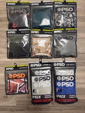 PSD Men’s size medium Boxer Briefs lot of 13 brand new unopened